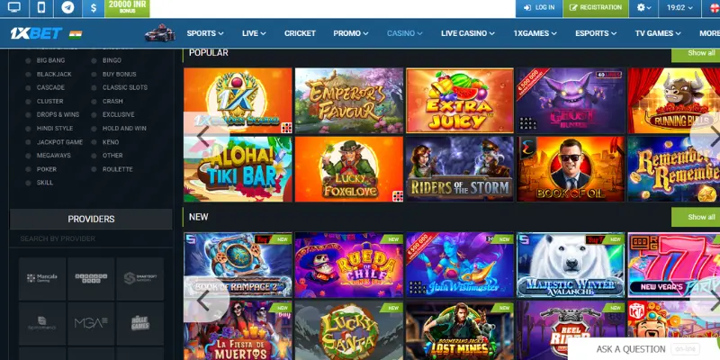 Online oyunlar Casino 1xbet